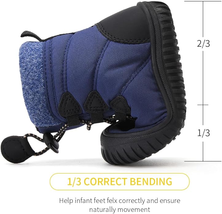 BMCiTYBM Toddler Baby Winter Snow Boots Boy Girl Faux Fur Warm Non Slip First Walking Infant Shoes