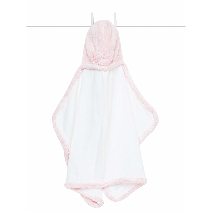 Little Giraffe - Baby Bath Towel - Plush Hooded Baby Towel - Newborn Bath Baby Essentials - 100% Cotton Towel - Luxury Baby Gifts - 24x41" - Pink