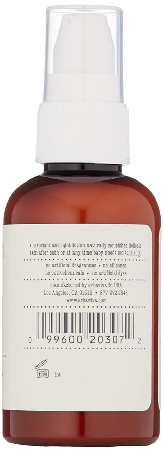 erbaviva Organic Baby Lotion, 2 Fl Oz