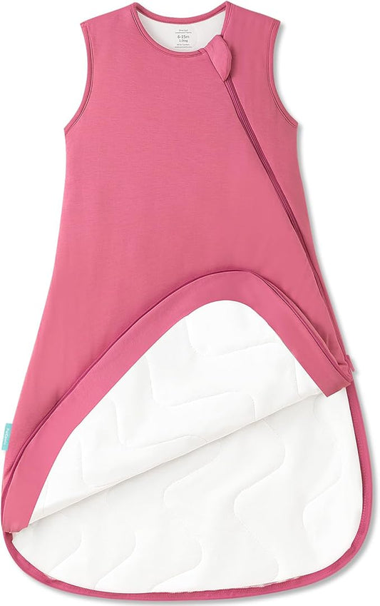 PurComfy Supersoft Sleep Sack 1.0 TOG, Premium Bamboo Viscose Baby Sleeping Bag 2-Way Zipper Sleep Sack Baby Wearable Blanket
