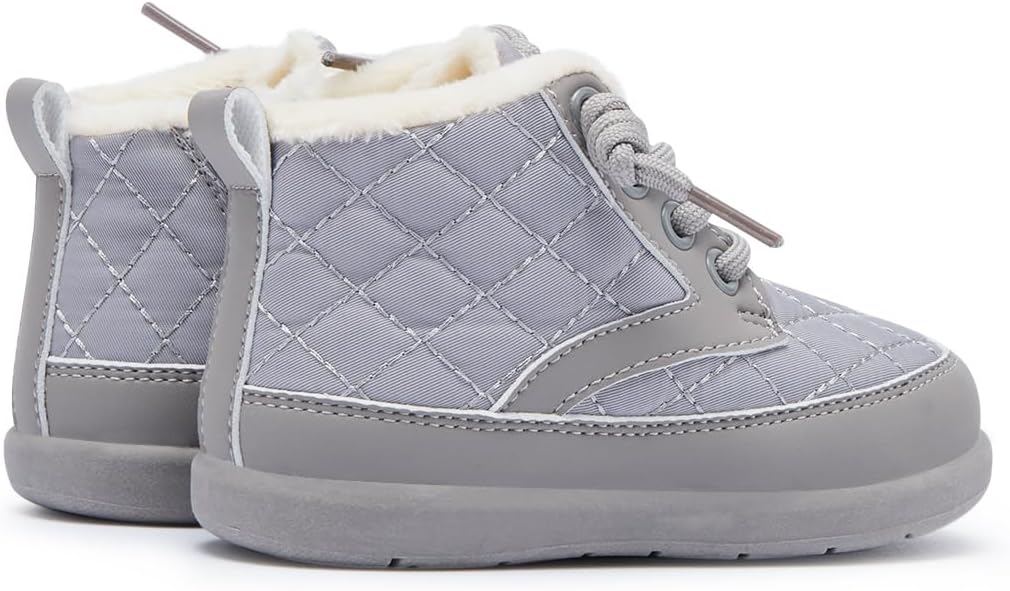 BMCiTYBM Baby Boy Girl Snow Boots Waterproof Winter Warm Booties Nonslip Lightweight Outdoor Shoes for First Walkers 6 9 12 18 24 Months(Infant/Toddler)