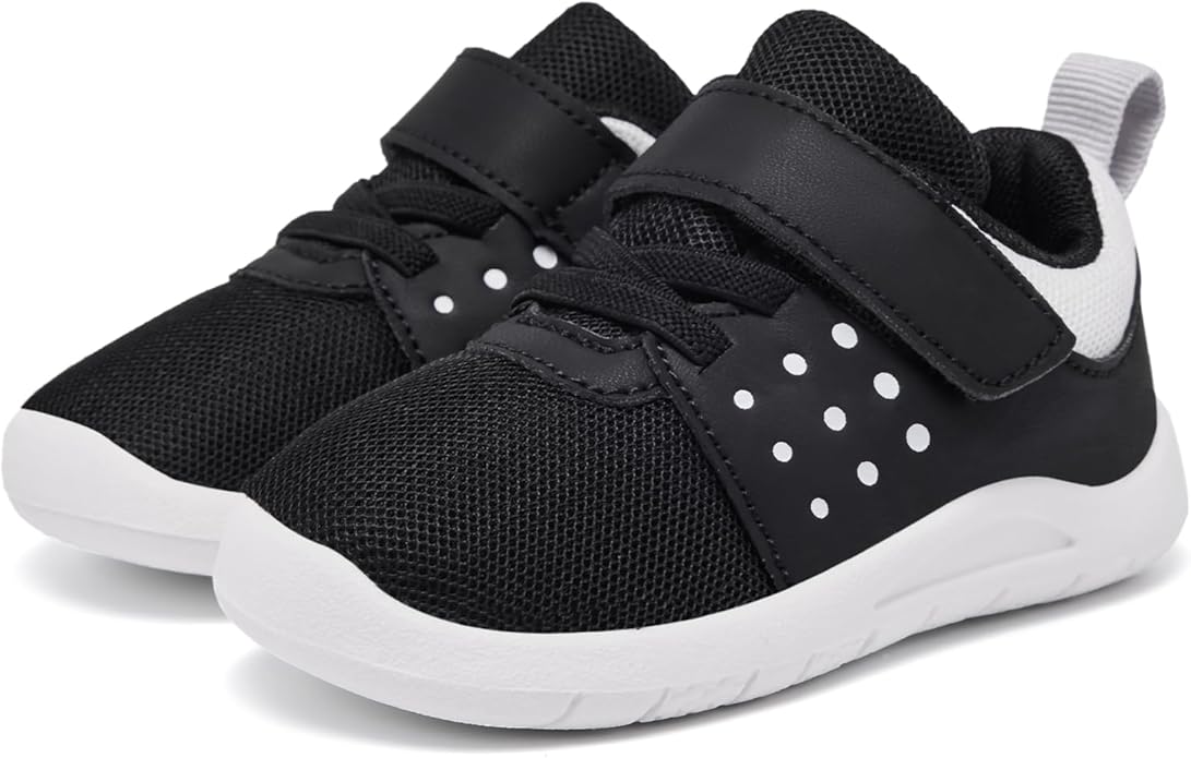 MORENDL Toddler Baby Shoes 0-4 Years Boy Girl Lightweight Breathable Non-Slip Sports Sneakers Running Walking Tennis Barefoot Shoes