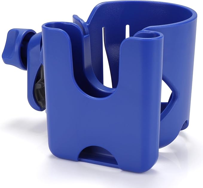 Accmor Universal Cup Holder, Stroller Cup Holder with Phone Holder, 360° Rotatable Large Caliber Designed Bottle Holder for Stroller, Bike, Wheelchair, Walker, Scooter