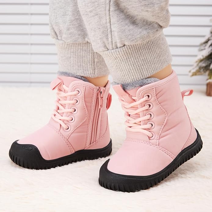 BMCiTYBM Toddler Baby Winter Snow Boots Boy Girl Faux Fur Warm Non Slip First Walking Infant Shoes
