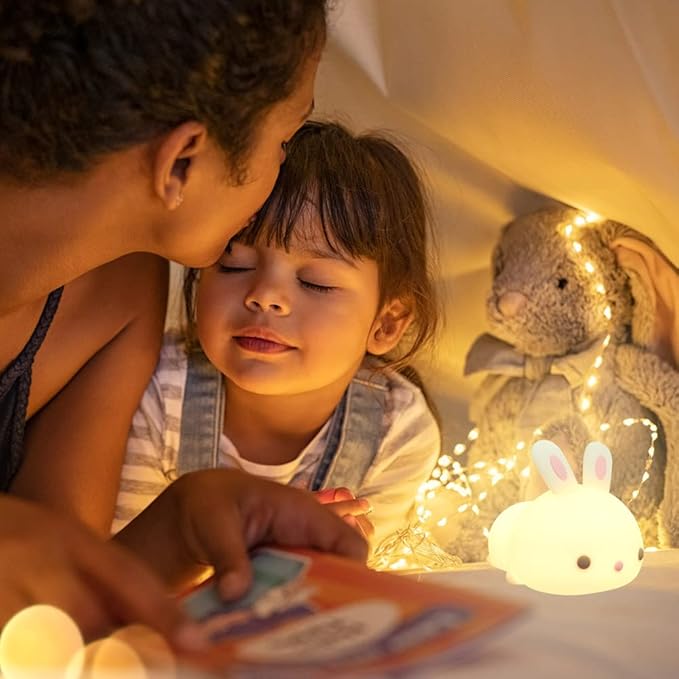 AULTRA Night Light for Kids – 16 Color USB Rechargeable Dog Lamp for Baby Nursery, Soft Silicone Night Light, 2 Brightness Levels, 10-Hour Use, Squishy Puppy Gift for Boys & Girls