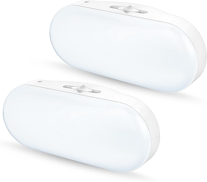 DORESshop RGB 120V Night Lights Plug into Wall, 0.7W LED Night Light for Kids Room, Bathroom Night Light, Stair Lights, Hallway Light, Color Moving, 2 Pack