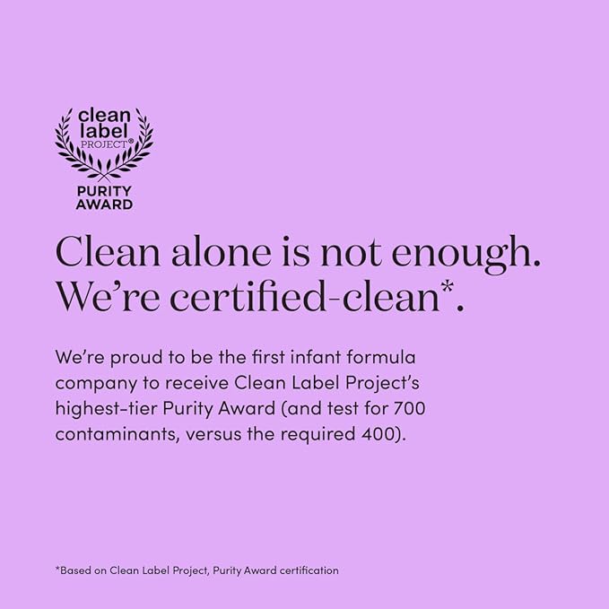 ByHeart Infant Formula Powder for Infants 0-12 Months, Made With Organic Whole Milk, Clean Label Project Certified, Closest-to-Breast Milk Baby Formula Patented Protein Blend, 24 Ounce (Pack of 1)