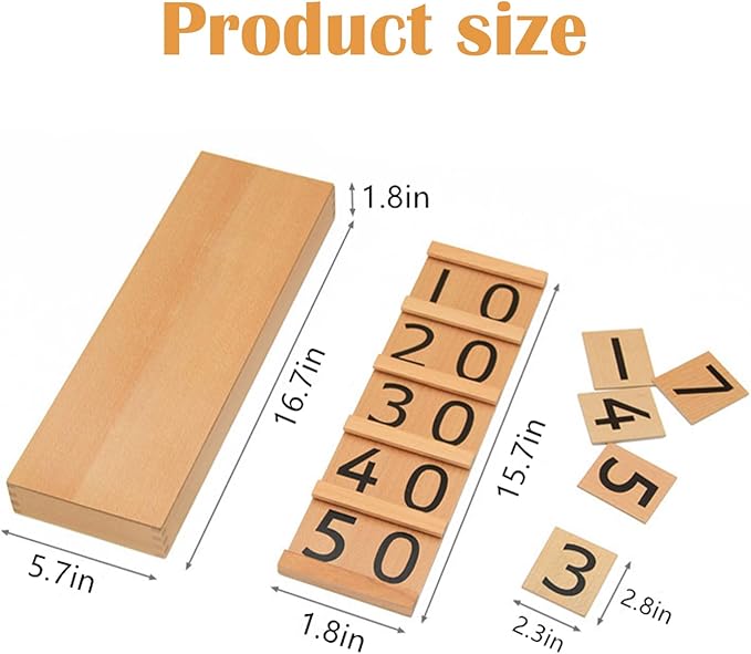 Montessori Math Materials Teens & Tens Boards Preschool Toddler Toys Seguin Boards Home Edition