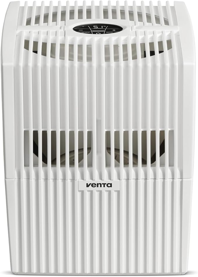 Venta LW15 Comfort Plus Humidifier in White - Filter-Free Evaporative Humidifier for Spaces up to 375 ft²