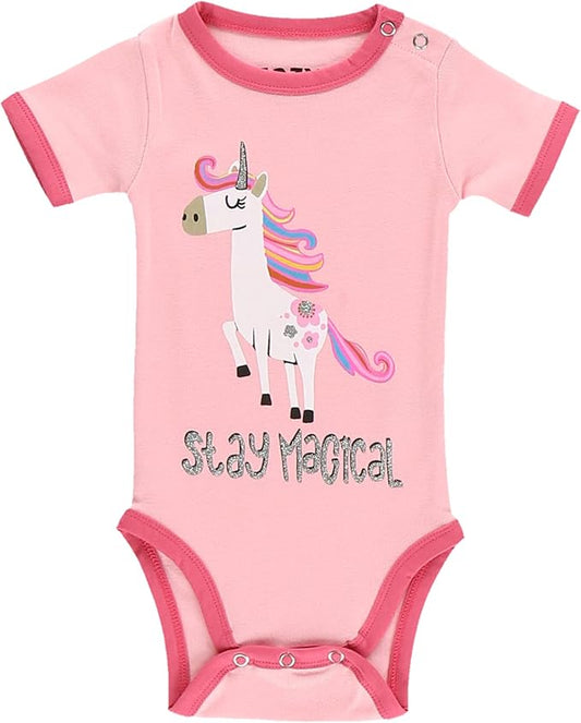 Lazy One Cute Unisex Baby Bodysuit, Cute Animal Designs, 6-18 Months