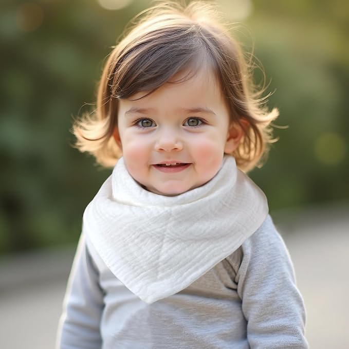 Baby Bibs Muslin Drool Teething Drooling Bibs for Baby Girl Boy Muslin Cotton