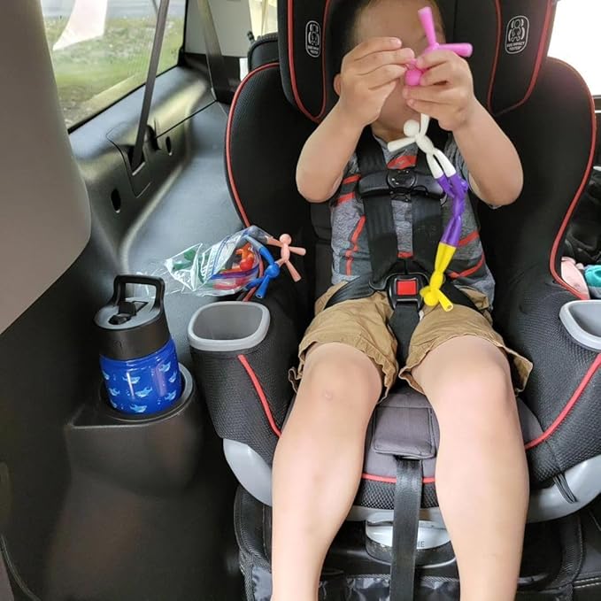 MAGMEN Enhanced Grip Magnetic Fidget Toys 10 Pack Travel Entertainment for Kids Ages 3 and Up STEM Sensory Toys for Airplane Car Trips & Quiet Play. Solid Colors