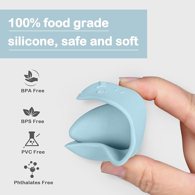 Bessentials Silicone Stackable Baby Shark Boat Bath Toys Set, Mold-Free Floating Bathtub Toys for Baby & Toddler,BPA Free,Set of 5