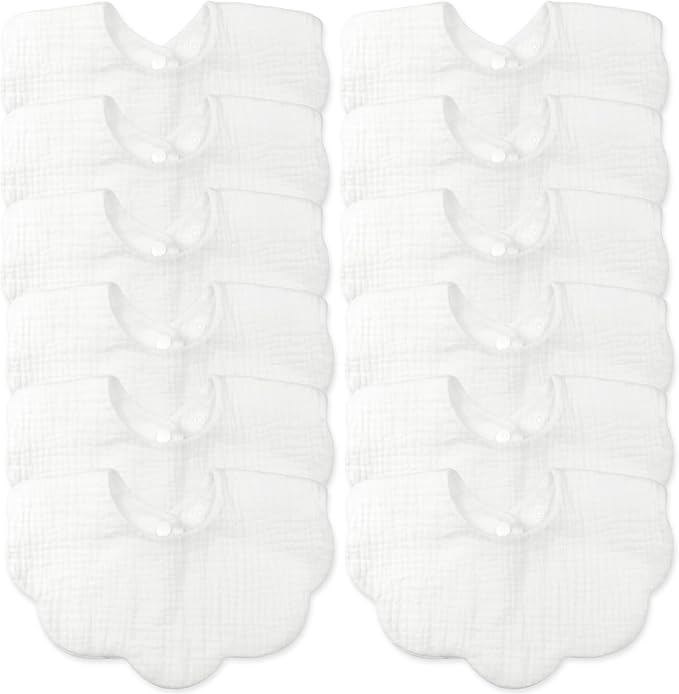 Baby Bibs Muslin Drool Teething Drooling Bibs for Baby Girl Boy Muslin Cotton