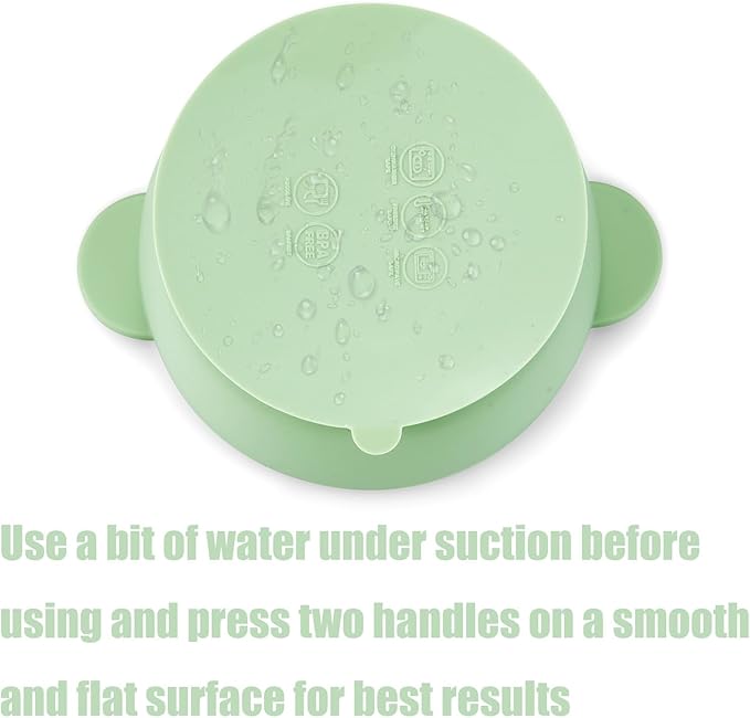 PandaEar 3 Pack Suction Bowls for Baby Toddlers 6-12 months, Silicone Baby Bowls with Suction for Food Feeding, BPA Free Toddler Bowls, Microwave and Dishwasher Safe