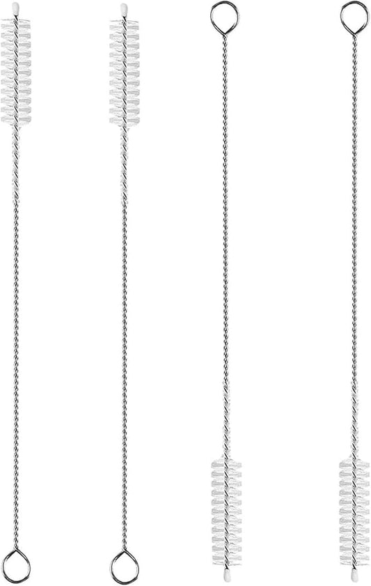 4 Pcs Straw Cleaner Brush, 10mm Wide Reusable Extra Long Straw Cleaner for 40, 30, 20 oz Stanley Mug, Stainless, Bottle