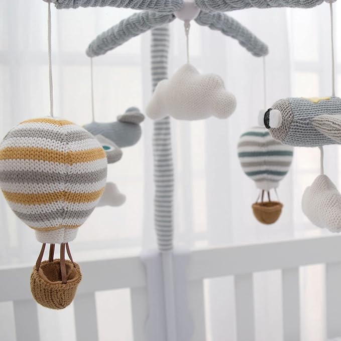 Living Textiles - Baby Music Mobile, Crib Toy, Up up and Away