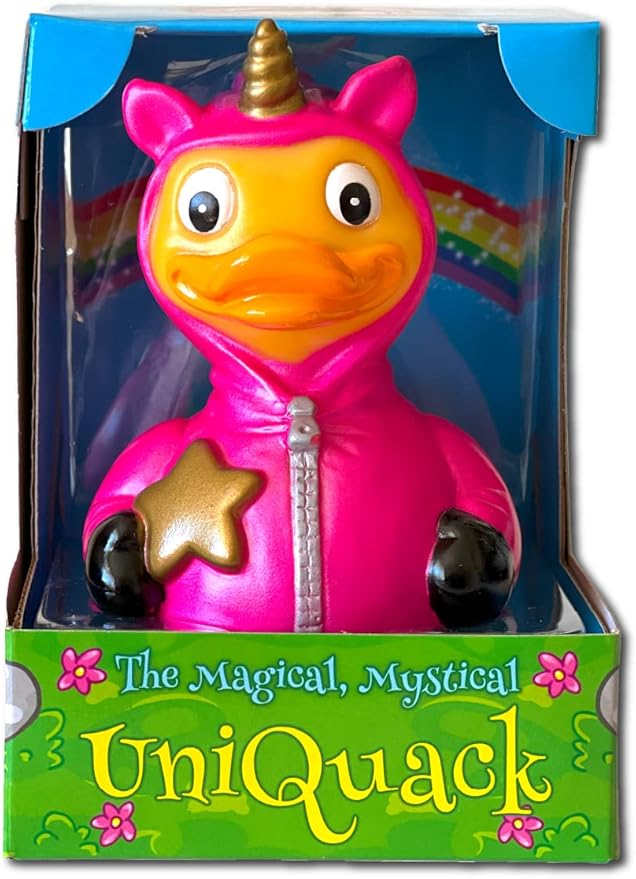 CelebriDucks - UniQuack - Floating Rubber Ducks - Collectible Bath Toy Gift for Kids & Adults of All Ages