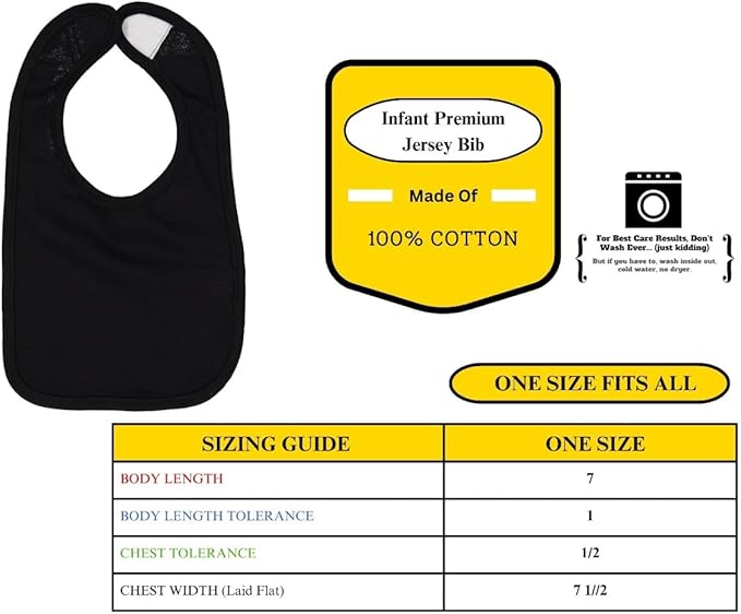World's Coolest Kid Funny Cute Humor Infant Premium Jersey Baby Bib