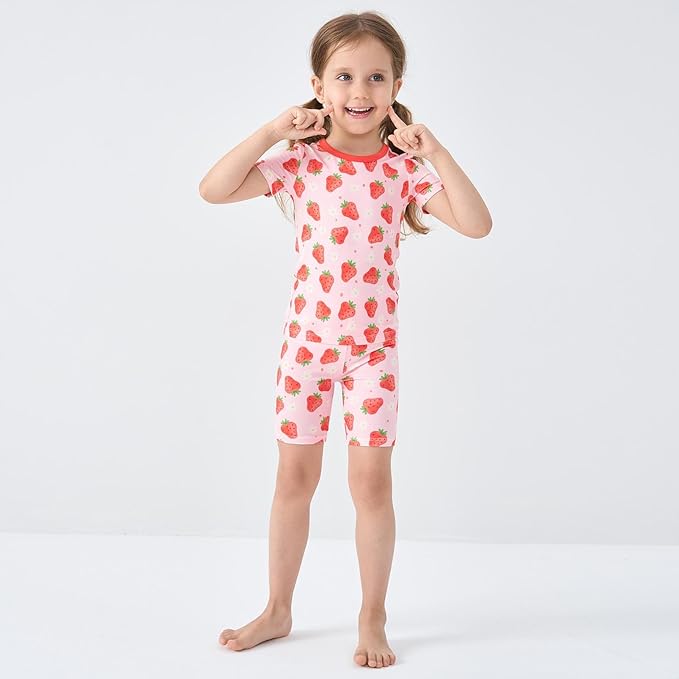 pureborn Baby Toddler Kids Viscose from Bamboo Pajamas Set Pjs 2pcs 18M-8Y