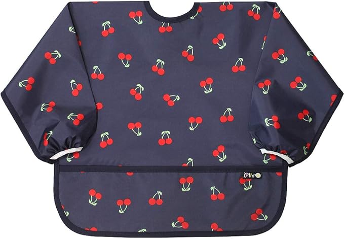 Long Sleeve Waterproof Bib for Toddlers – Feeding Smock for Baby Mealtime, Self-Feeding, Painting & Messy Play, BPA-Free