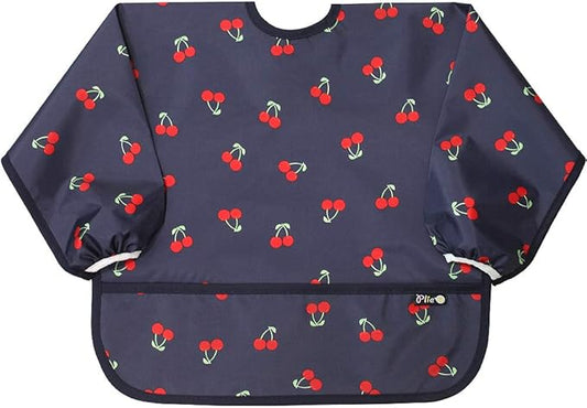 Long Sleeve Waterproof Bib for Toddlers – Feeding Smock for Baby Mealtime, Self-Feeding, Painting & Messy Play, BPA-Free