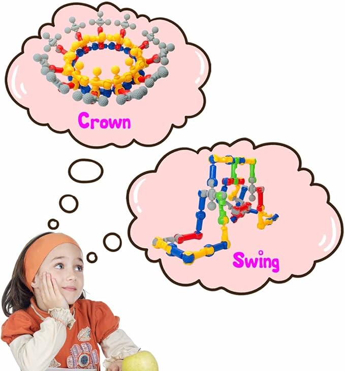 Building Blocks for Kids, 70 Pcs STEM Toys for Boys and Girls, Fun Toy Playset for Creative Kids, Educational Activities (70 PCS)