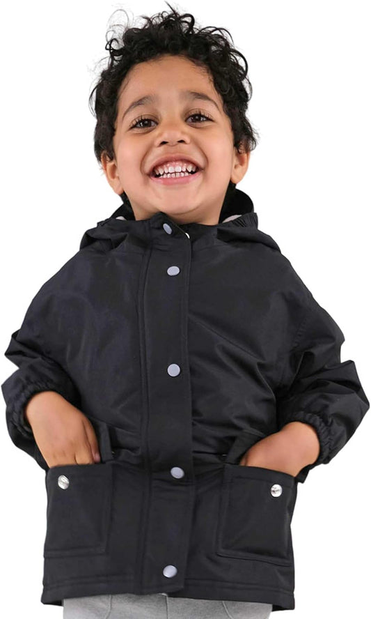 JAN & JUL Waterproof Fleece Lined Rain Jacket, Raincoat for Kids