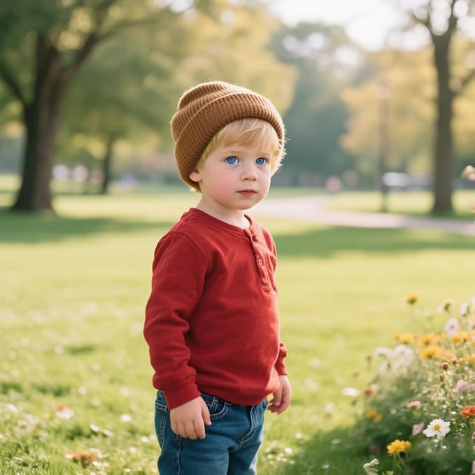 ENBAOHUI Baby Beanie Hat Newborn Winter Warm Knit Hat Kids Soft Beanie Cap Boys Girls Winter Warm Knit Hat