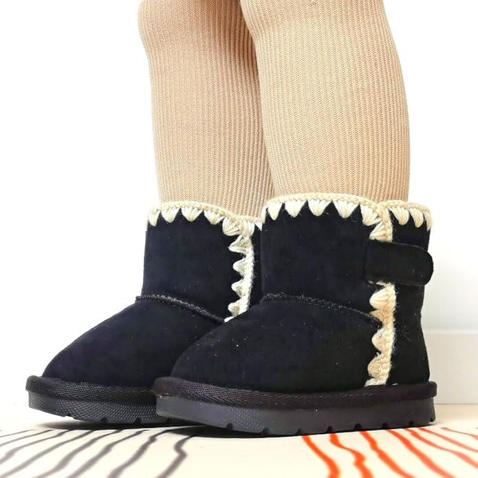 Baby Boots Winter Snow Booties Infant Boys Girls Outdoor Warm Shoes for Cold Weather 6 9 12 15 18 24 Months