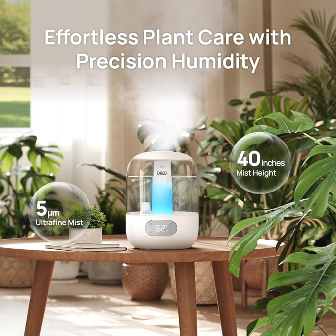 Dreo Cool Mist Humidifiers for Baby, 3L Top Fill, 26dB Quite, Ambient Indicator Light for Nursery, Less Refill, Indoor, Adjustable Nozzle, New Edition