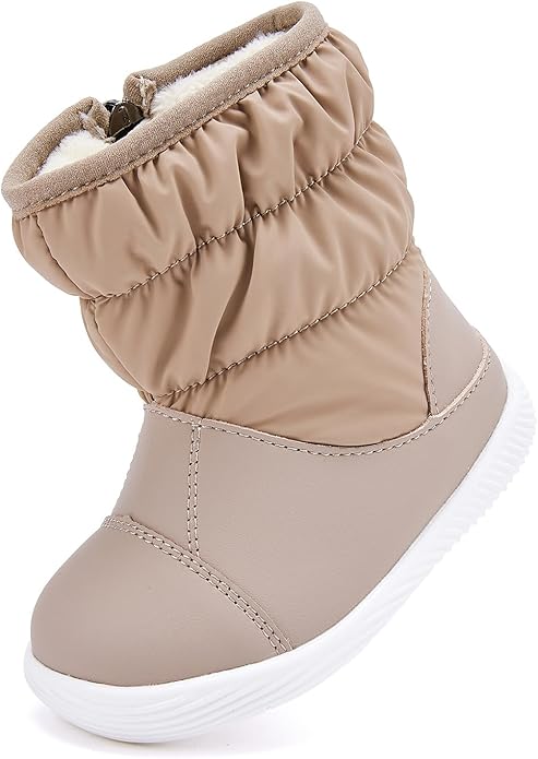 BMCiTYBM Baby Boy Girl Snow Boots Waterproof Winter Warm Booties Nonslip Lightweight Outdoor Shoes for First Walkers 6 9 12 18 24 Months(Infant/Toddler)