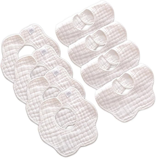 Baby Bibs Muslin Drool Teething Drooling Bibs for Baby Girl Boy Muslin Cotton