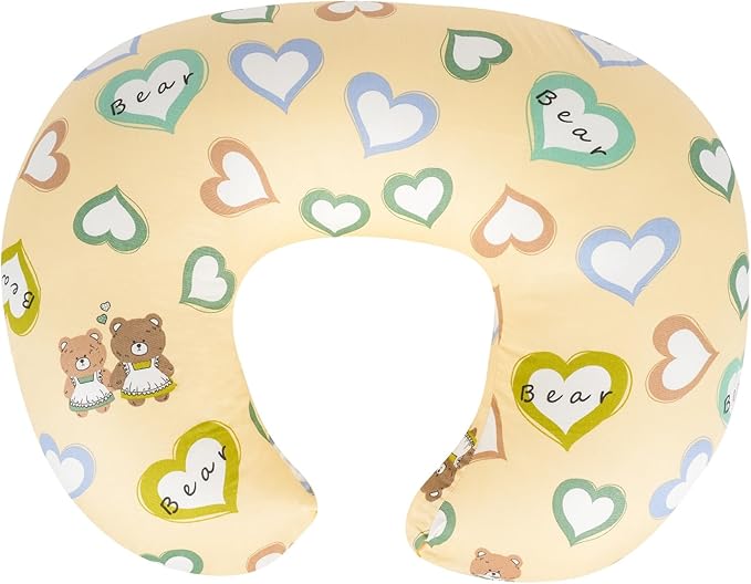 Nursing Pillow & Breastfeeding Pillow – Ergonomic C-Shape for Breastfeeding & Bottle Feeding, Standard Size Breathable with Washable Cover, Hypoallergenic,Tummy Time & Sitting Support (0-18 Months)