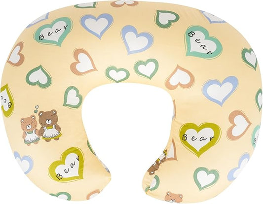 Nursing Pillow & Breastfeeding Pillow – Ergonomic C-Shape for Breastfeeding & Bottle Feeding, Standard Size Breathable with Washable Cover, Hypoallergenic,Tummy Time & Sitting Support (0-18 Months)