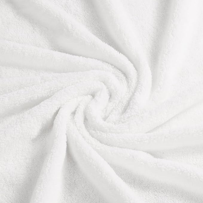 Personalized Baby Towels for Newborn Custom Embroidery Name Hooded Baby Bath Towels for Boy Girl Newborn Essentials Must Haves Shower Gift Soft Coral Velvet 30"x30" (White)