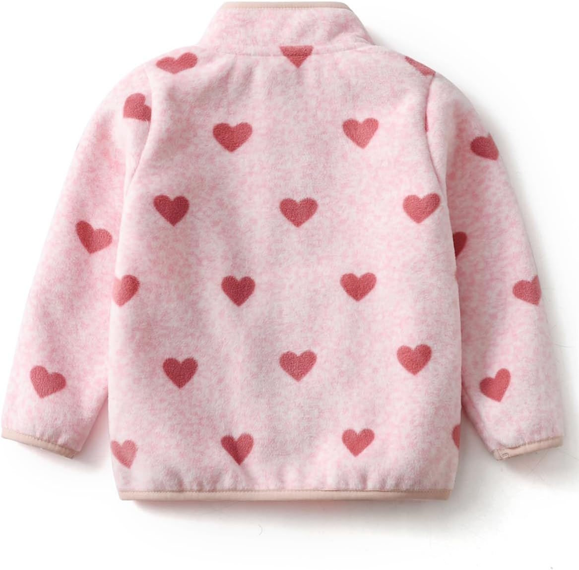 Kids Printed Polar Fleece Jacket Toddler Baby Boys Girls Autumn Winter Warm Sherpa Lining Outerwear Soft Lightweight