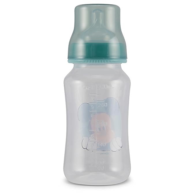 Disney Mickey Mouse Baby Bottles 11 oz for Boys or Girls | 2 Pack of Infant Hourglass Shaped Bottles with Cover for Newborns and All Babies | BPA-Free Plastic Baby Bottle for Baby Shower