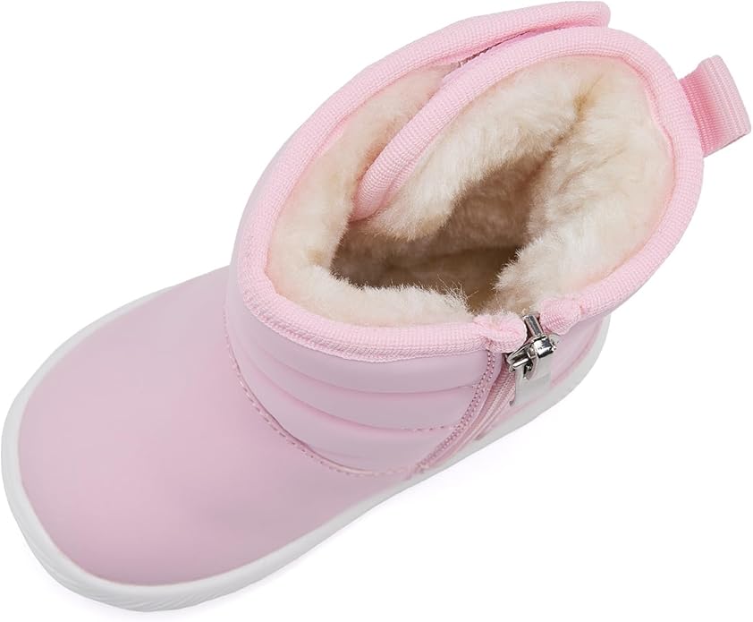 BMCiTYBM Baby Boy Girl Snow Boots Waterproof Winter Warm Booties Nonslip Lightweight Outdoor Shoes for First Walkers 6 9 12 18 24 Months(Infant/Toddler)