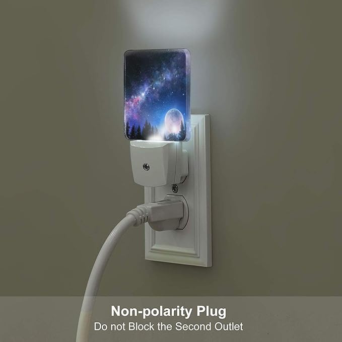 Starry Sky Night Light,Plug-in Nightlights Auto Sensor Night Lamp Dusk to Dawn Lamp Home Decor for Nursery Children Girls Boys