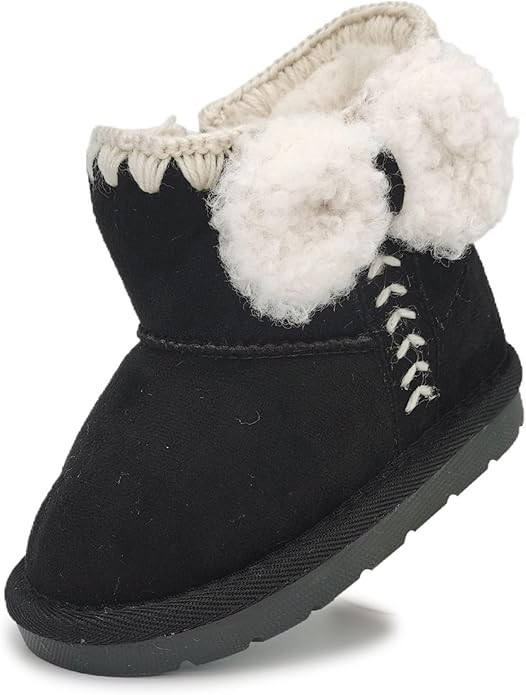 Baby Boots Winter Snow Booties Infant Boys Girls Outdoor Warm Shoes for Cold Weather 6 9 12 15 18 24 Months