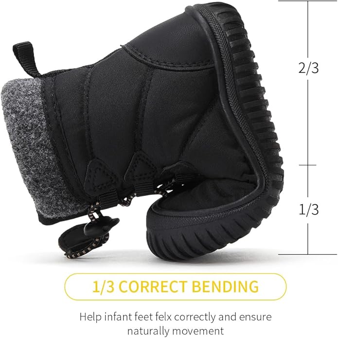 BMCiTYBM Toddler Baby Winter Snow Boots Boy Girl Faux Fur Warm Non Slip First Walking Infant Shoes