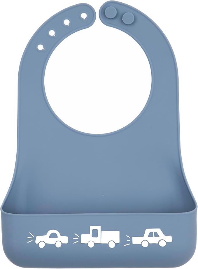 Bella Tunno Little Bites Bib – Silicone Baby Bibs for Infant Girls and Boys Ages 3-12 Months, BPA Free Soft Silicone Bib