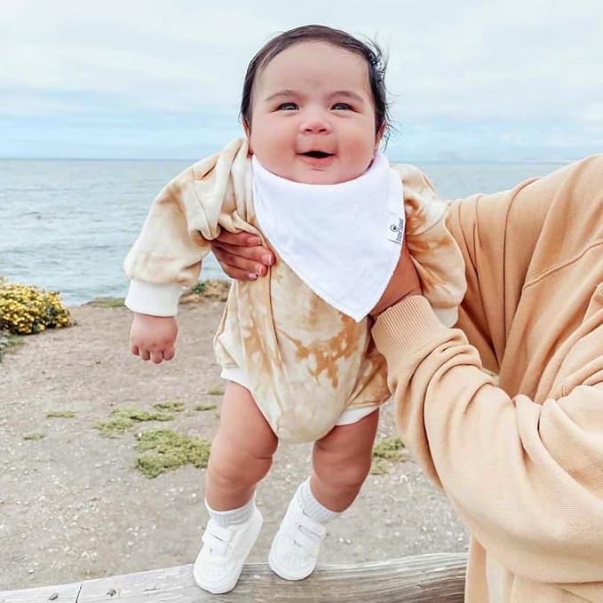 DiaperSquad's Baby Bibs for Drooling and Teething, Bibs for Boys, Baby Girl - Solid Cotton Baby Drool Bibs