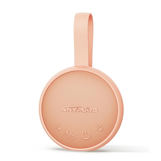 White Noise Sound Machine, Portable Sound Machine for Sleeping Adults & Baby, with Bluetooth 5.1/24 Soothing Sounds/Battery Powered/3 Timer Memory Function for Office/Bedroom/Travel（Orange）