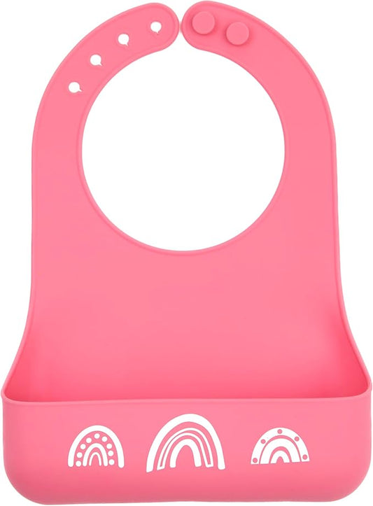 Bella Tunno Little Bites Bib – Silicone Baby Bibs for Infant Girls and Boys Ages 3-12 Months, BPA Free Soft Silicone Bib