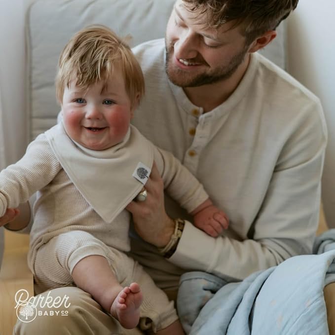 Parker Baby Bandana Drool Bibs 8 Pack Baby Bibs for Boys, Girls, Unisex - Soft & Stylish Teething Bibs for Babies