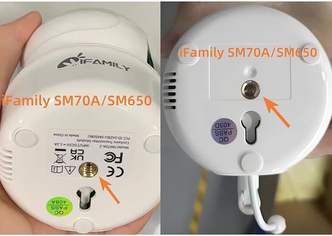 iFamily Flexible Mount Shelf Baby Camera ABM570/SM43E/SM43EV2/SM653/70A/6TY WiFi Camera, UKSUP 663, mounting on Baby Bed or Wall Mount Shelf, Curtain Rods Without Hurting Wall Surface.