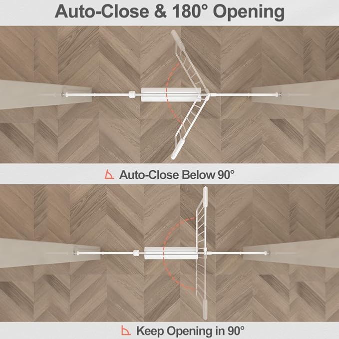 Fairy Baby 4.72in Extensions for Walk Through Baby Gate Auto Close White Child Safety Gates Extension White