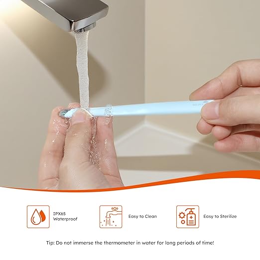 Thermometer for Adults and Kids, Medical-Grade Accurate Fast Reading Oral and Underarm Temperatures, Rechargeable Digital Thermometers with LED Display